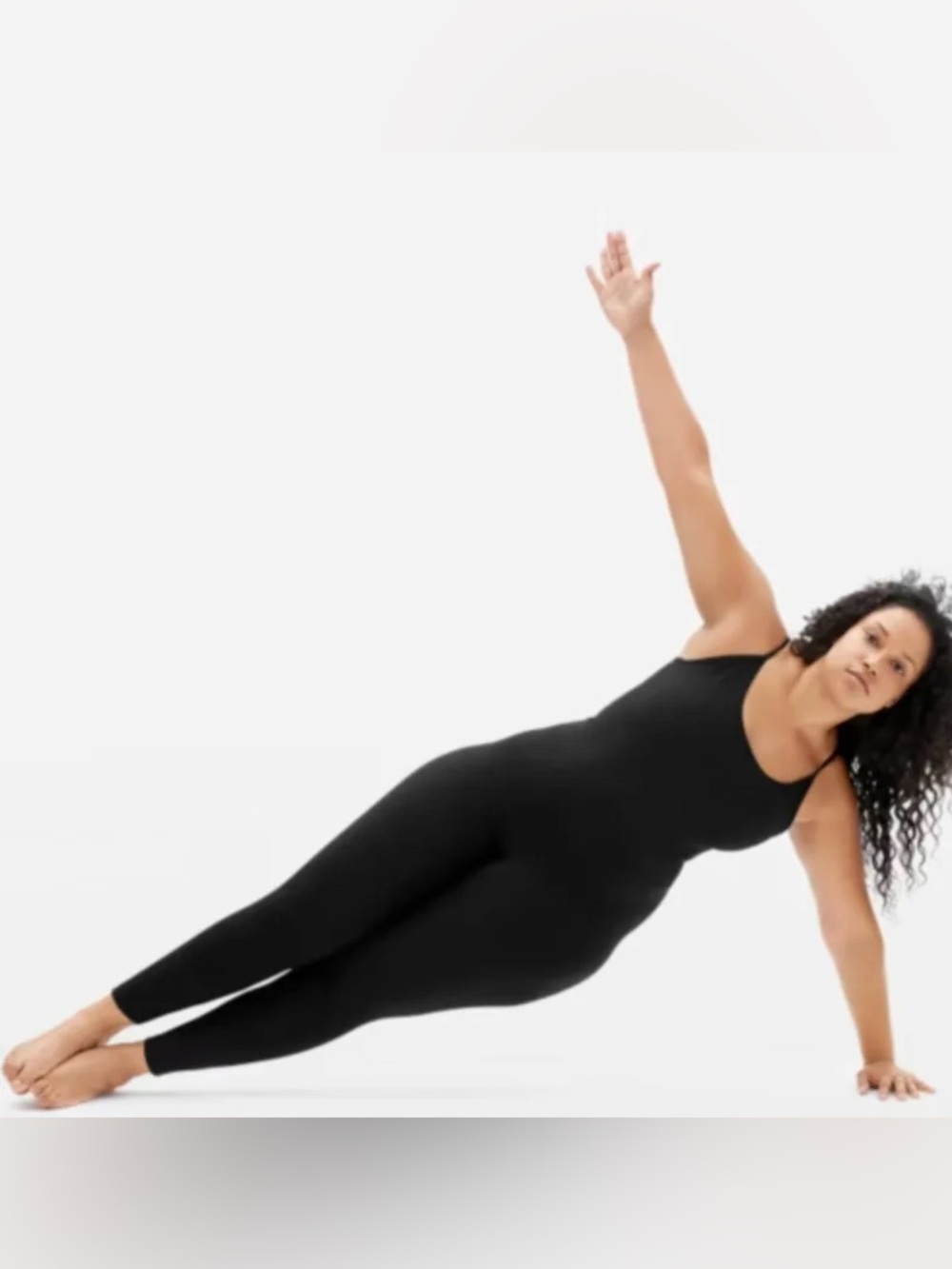 Everlane Black Perform Tank Onesie Jumpsuit XS
